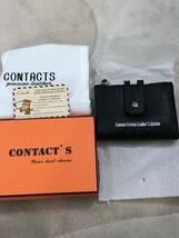 CONTACT’S 2つ折り本革財布(未使用品)_画像1