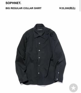 22aw BIG REGULAR COLLAR SHIRT