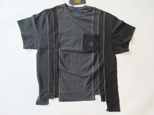 2023AW REBUILD by NEEDLES 7 Cuts S/S Tee DC SHOES x NEEDLES コラボ サイズXL リメイクTシャツ ブラック/ニードルズ