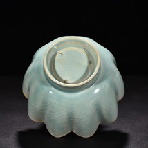 【多寶屋】BY115■宋時代 汝窯 天青釉蓮花大碗 珍品■高さ10.5ｃｍ直径16ｃｍ■_画像9