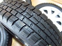 ホンダ(JH1)N-WGN純正4.5J-14+45 100/4H 155/65R14 14インチスチールホイール(ホイールキャップ付)+スタッドレスタイヤ4本 N-BOX/N-ONE流用_画像9