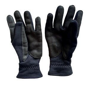 米軍US MC海兵隊 レザー&フリース ドレスグローブ サイズXL 未使用品 制服 ブラックGLOVES,DRESS,USMC 1220A