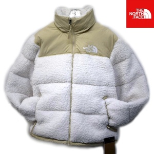 USモデル正規新品 THE NORTH FACE ヌプシ ダウンジャケット ボア(L) 希少ホワイト系 ノースフェイス もこもこ HP NUPTSE 海外限定 /g71