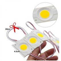 24V トラック ホワイト COB タイヤ灯 LED サイドマーカー ランプ 作業灯 路肩灯 LEDダウンライト 防水 S25 10パネル連結 10コマ　CBD01_画像9