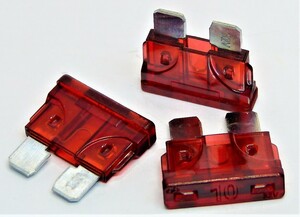  flat type fuse 10A 5 piece set 