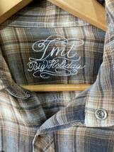 プレミア超希少良品☆TMT ティーエムティー ウエスタン　チェック シャツ　STANDARD CHECK SHIRT ブラウンチェック 【S】_画像3