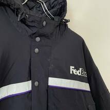 ビンテージ　Fedex　ナイロン　ジャケット　マウンテンパーカー　企業　ワーク　リフレクター　XL　231027_画像3