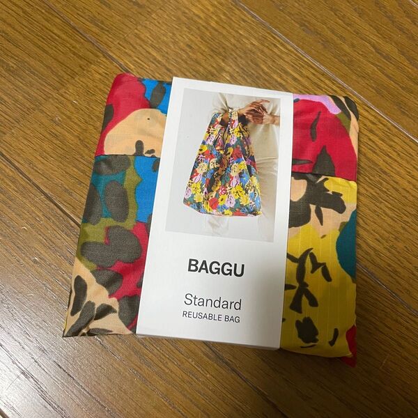 BAGGU STANDARD エコバッグ スカーフ フローラル フラワー 花 イエロー 赤ピンク バグー スタンダード エコバック