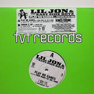 Lil Jon & The East Side Boyz Feat. Trick Daddy, Fat Joe & Oobie - Play No Games / Throw It Up (プロモオンリー) (Promo)