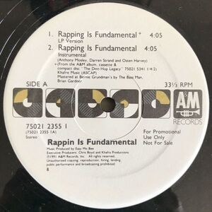 Rappin' Is Fundamental - Rapping Is Fundamental (プロモオンリー) (Promo)