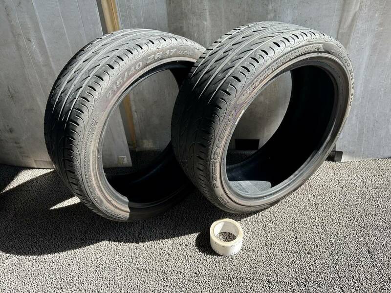 215/40ZR17 87W 2本 ピレリ PIRELLI P ZERO NERO GT【中古/埼玉より発送】