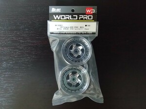 WW-0608CS WORLDPRO SSR Formula AERO SPOKE WHEEL オフセット8（深リム）クロームシルバー (2pcs) RC-ART ラジコン ホイール