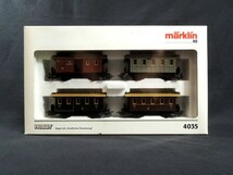 HOゲージ/メルクリン/4035/プロイセン邦有鉄道/客車/4両セット/箱付/Prussian Passenger/鉄道模型_画像2