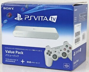 S◎中古品◎ゲーム周辺機器『PlayStation Vita TV バリューパック』 VTE-1000 AA01 PS Vita SONY ワイヤレスコントローラ+メモリーカード