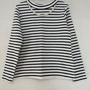 アルジー 長袖 ボーダーカットソー 120 130