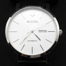 ◆稼働品◆美品◆ BULOVA ブローバ AUTOMATIC クラシック オート 自動巻 裏 スケルトン 21石 96C130 メンズ　腕時計　5131_0569_画像1