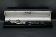 ◆稼働品◆外観良品◆ ORIS オリス ポインターデイト 7482 自動巻 黒文字盤 メンズ 腕時計 外箱・替えベルト付き　5061_0479_画像2