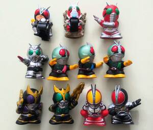 仮面ライダーキッズ3 第3弾 11個セット ショッカーライダー3種 ライダーマン V3　ゼクロス シャドームーン ファイズ ソフビ フィギュア