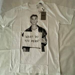 SUMRUFF JUSTIN BIEBER ジャスティンビーバープリント 半袖Ｔシャツ 新品タグ付き未着用　バーニーズニューヨーク