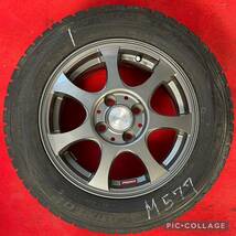 (商品番号577)ZACK14インチ社外ホイール14×5.1/2J DUNLOPスタッドレスタイヤ4本セット。175/65R14 H4 PCD 100 _画像6