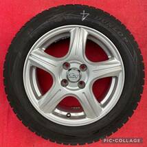 スタッドレス国産DUNLOPタイヤ175/65R15 社外アルミホイール4本セット。15x 6.0+43 pcd100 _画像9