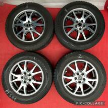 DUNLOPバリ山スタッドレスタイヤ15インチ 社外ホイール195/65R15 タイヤ&ホイール4本セット。15 ×6.0J＋43 H数 5H PCD 100_画像2