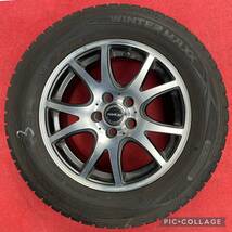 DUNLOPバリ山スタッドレスタイヤ15インチ 社外ホイール195/65R15 タイヤ&ホイール4本セット。15 ×6.0J＋43 H数 5H PCD 100_画像8