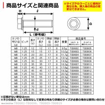 M8×15mm P1.25 ヘキサゴン 六角ボルト ステンレス 車/バイク/自転車 ドレスアップ パーツ ゴールド＆焼きチタンカラー 1個 TB0806_画像3