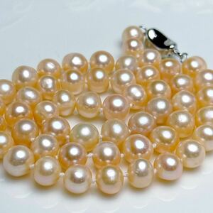 天然本真珠ネックレス　8mm 42cm jewelry Pearl 天然パールネックレス