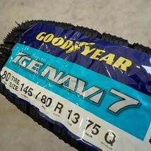 冬 新品 2023年製 4本SET 会社宛送料無料 145/80R13×4J 75Q グッドイヤー アイスナビ 7 アルミ アルト スペーシア タント ムーヴ NO,D3000_画像3