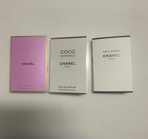 新品未使用　CHANEL シャネル　香水サンプル　3種類　CHANCE COCO PARIS - BIARRITZ CHANEL