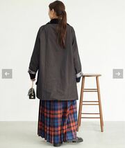 ★未使用★22AW【Barbour×JOURNAL STANDARD relume 別注】RELUME OS GAMEFAIR ブラック38サイズ ミリタリー コート ジャケット レディース_画像5