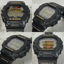 希少 美品 G-SHOCK GX-56-1BJF GXシリーズ タフソーラー 防塵・防泥構造 マッドレジストブラック ゴールド液晶 スクウェア ビッグケース_画像4