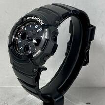 極美品 G-SHOCK AWG-M100BW-1AJF タフソーラー 電波受信 電波ソーラー マルチバンド6 アナログ/デジタルコンビ アナデジ ブラック 反転液晶_画像7