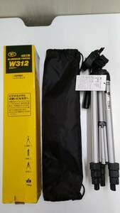 【☆TN-438】新品/ハクバ/4段三脚/ALUMINUM TRIPOD W312/カメラ/ビデオ/三脚/シルバー【HK】