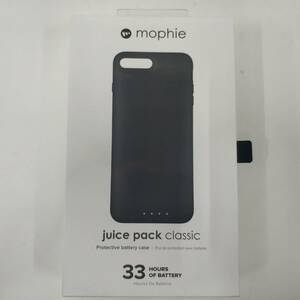 ★未使用品★33h 黑/black　mophie juice pack classic for iPhone 8Plus/7Plus用/ワイヤレス充電バッテリーケース