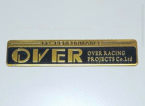 ◆OVER RACING/オーバーレーシング GPパフォーマンス 耐熱アルミステッカー エンブレム モンキー ゴリラ　シャーリー ★廃番在庫品限り!!