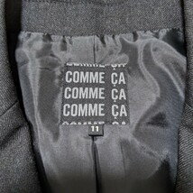 +FX14 COMME CA COMME CA COMME CA コムサコムサコムサ フォーマル レディース 11号 パンツスーツ 黒 無地 ビジネス セレモニー_画像10