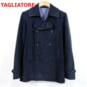 【定番】タリアトーレ　ピーコート　PEACOAT/T　TAGLIATORE　サイズ４４（Ｓ相当）　ネイビー