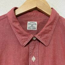 J.CREW ジェイクルー シャンブレー シャツ 長袖ワークシャツ チンストラップ マチ付き サイズ XL_画像3