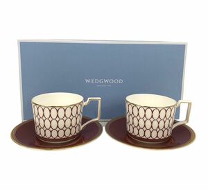 未使用 ウエッジウッド ルネッサンス ペア カップ&ソーサー FC2738 ルネッサンスゴールド マグカップ お皿 WEDGWOOD