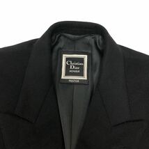 ▼美品【Christian Dior】クリスチャンディオール カシミヤ100% ダブルロングチェスターコート メンズ 男性 黒 ブラック L アウター RC3993_画像5