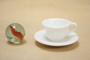 ミニチュア陶器 白いミニチュア W01 カップ＆ソーサー 日本製 美濃焼 製造 直売