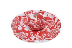  Sakura .. red flower shape . plate fragrance establish fragrance length made in Japan ACSWEBSHOP original 