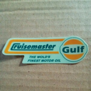 即決あり ＧＵＬＦ ＣＲＵＩＳＥＭＡＳＴＥＲ ＭＯＴＯＲ ＯＩＬ ステッカー シール ヘルメット アメリカン雑貨 ガレージ ウインドシールド