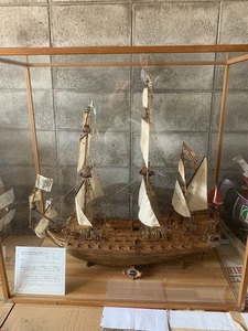 Corel コーレル社 イタリア 全長76cm 1/75? LE MIRAGE ル ミラージュ号 木製帆船　大型模型 完成品