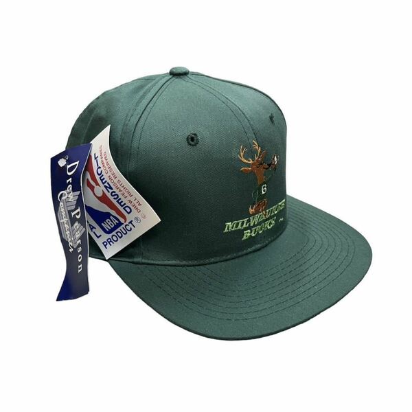 90s Milwaukee bucks deadstock バックス　NBA 90年代　激レア　美品　フラッシャー付きスナップバック 旧ロゴ