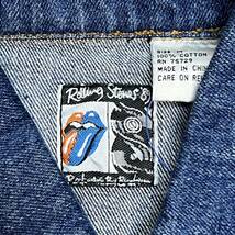 80s 89年　dead stock 「The Rolling Stones 」ツアー　激レジージャン サイズM バンド　vintage アメカジ　ビンテージ　バンド物_画像4
