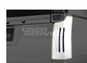 ロウェン ヴォクシー ZRR80 ZRR85 前期 リヤコーナーパネル FRP 塗り分け塗装済 1T013D00## ROWEN PREMIUM Edtion プレミアムエディション