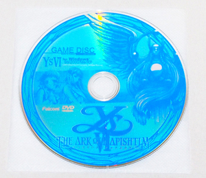 ■PC ファルコム　Ys VI イース6 ナピシュテムの匣（DVD版/ディスクのみ）　　【cA】　　NF-6950A THE ARK OF NAPISHTIM